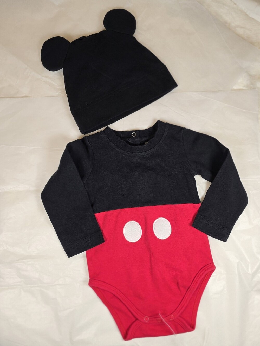 Disney Mickey Matching Set Long-Sleeve Baby Onesie/bodysuit Halloween Cotton.